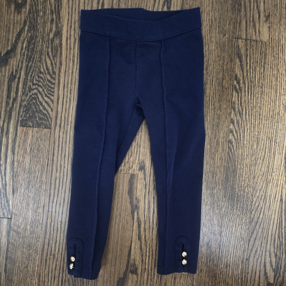 🌟7/25$ JANIE AND JACK Navy The Button Cuff Ponte Pant